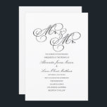 Sr. y Sr. | Invitación a la boda gay<br><div class="desc">Esta elegante invitación a la boda incluye la frase "Sr. y Mr." en un guión caprichoso.</div>