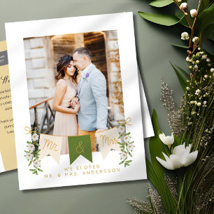 Sr. y Sra. Banner Elopement Photo Invitación