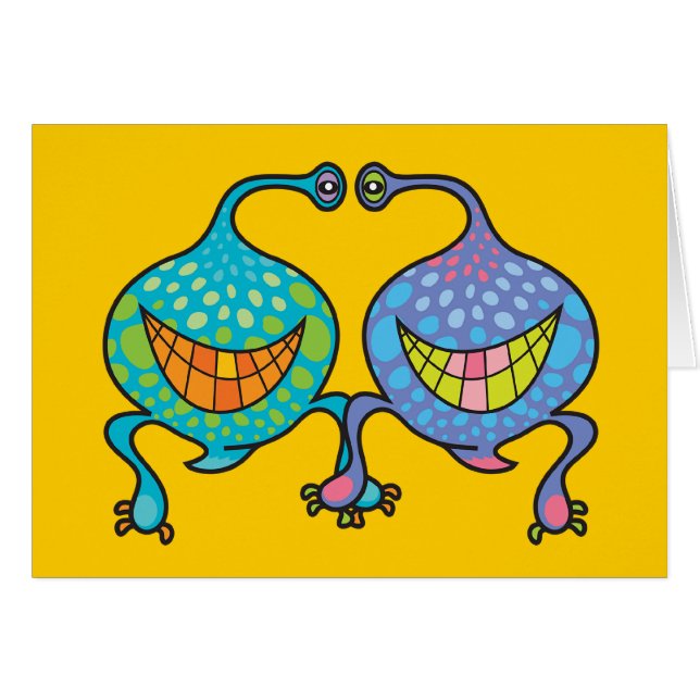 Sr. y Sra. Blob Personalizado Fun Alien Note / Car (Anverso (Horizontal))