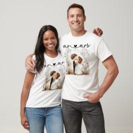 Sr. y Sra. Bride y Groom Unisex camiseta