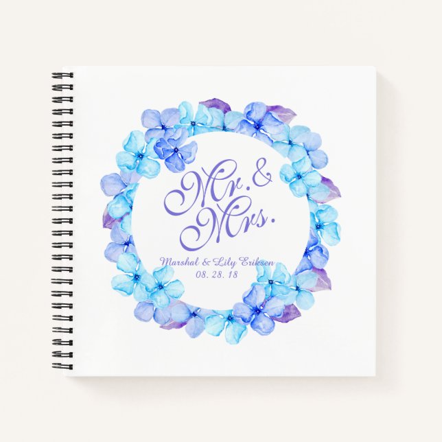 Sr. y Sra. Elegant Boda Floral | Libro de visitas (Anverso)