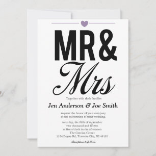 Sr. y Sra. Invitaciones   BODAS