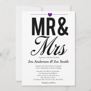 Sr. y Sra. Invitaciones   BODAS