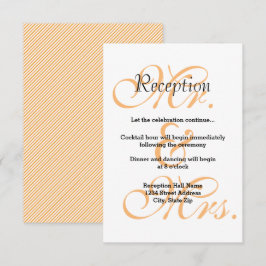 Sr. y Sra. Melocotón - Invitación de Recepción