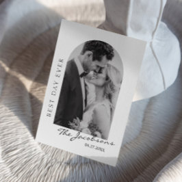 Sr. y Sra. Photo Boda Gracias tarjeta