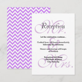 Sr. y Sra. Purple - Invitación a la Recepción