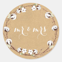 Sr. y Sra. Rustic Sellos para sobres