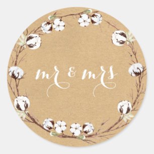 Sr. y Sra. Rustic Sellos para sobres