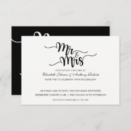 Sr. y Sra. Script | Invitaciones a la boda moderna