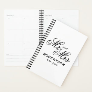 Sr. y Sra. Spiral planificador de bodas para parej