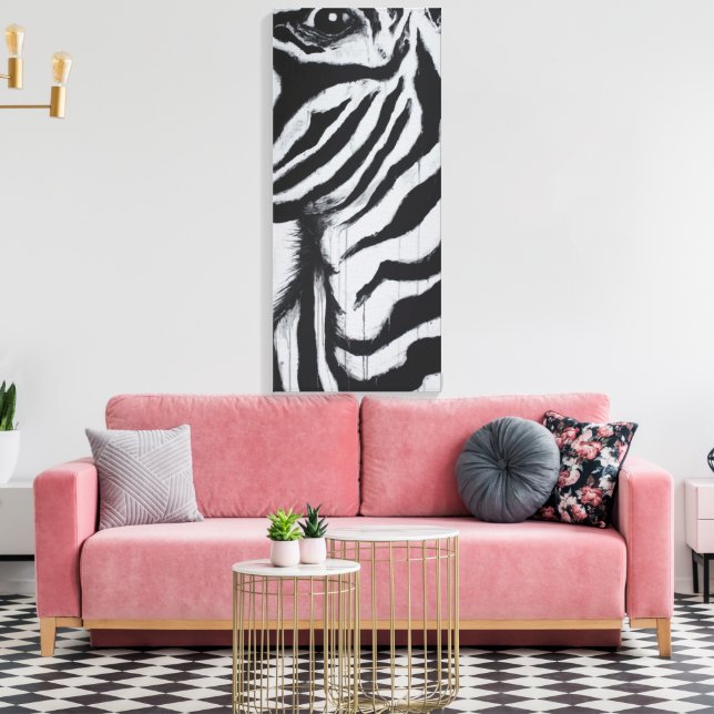 Sr. Zebra Wildlife African Jungle Arte Original (Insitu (Sala de estar))
