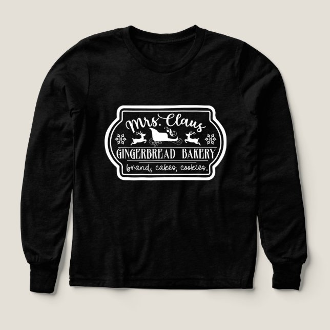 Sra. Claus, panadería, niños unisex (Diseño frontal)