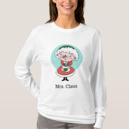 Sra. Claus personalizado camisetas de texto y chaq