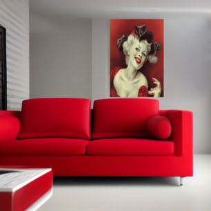 Sra. Claus Poster de arte de IA
