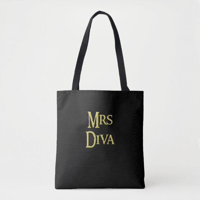 ¡Sra. Diva, bolsa de tote, a la venta! (Anverso)