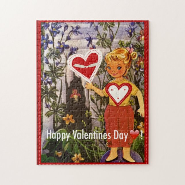 Sra. Elisabeth Valentine Paperdoll Puzzle (Vertical)