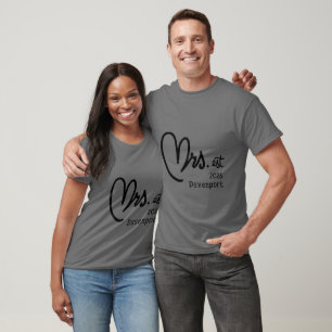 Sra. Establecida Camiseta De Boda Personalizada Gr