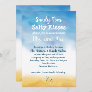 Sra. Invitación a la boda de la Sra. Sandy Toes - 