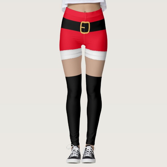 Sra. Santa Claus Red Sexys Leggings (Anverso)