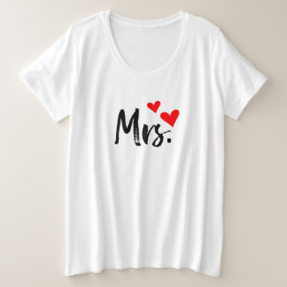 Sra. T-Shirt - Diseño Cute Red Heart Wife