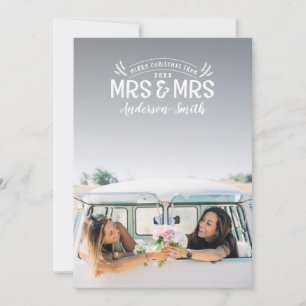 Sra. y Sra. Navidades boda invitación