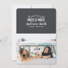 Sra. y Sra. Navidades boda invitación