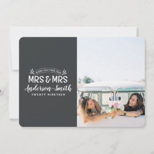 Sra. y Sra. Navidades boda invitación