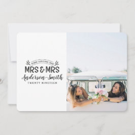 Sra. y Sra. Navidades boda invitación