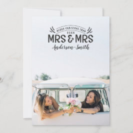 Sra. y Sra. Navidades boda invitación
