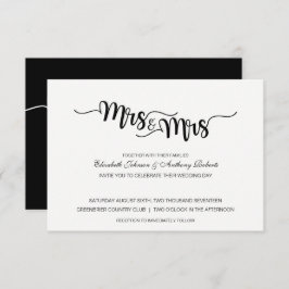Sra. y Sra. Script | Invitaciones a la boda modern