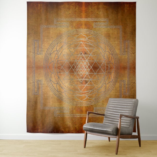 Sri Yantra de cobre - Tapiz (In situ)
