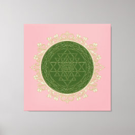 Sri Yantra Mandala - Lienzo envuelto