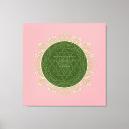 Sri Yantra Mandala - Lienzo envuelto