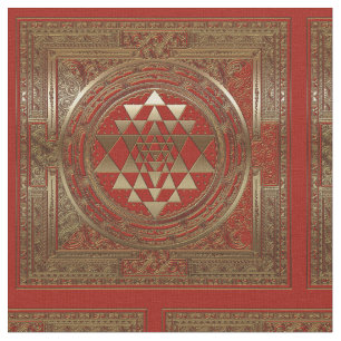 Sri Yantra - tela de algodón