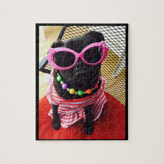 Srta. Harley Black Pug Puzzle