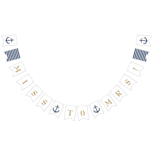 Srta. temática náutica a la señora - bandera (Todo)