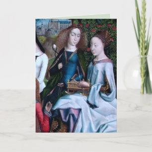 SS. Agatha y Christina (detalle; M 070) Tarjeta