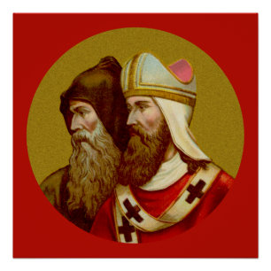 SS. Cirilo y Metodio (M 001) Póster de 20"x20" #1