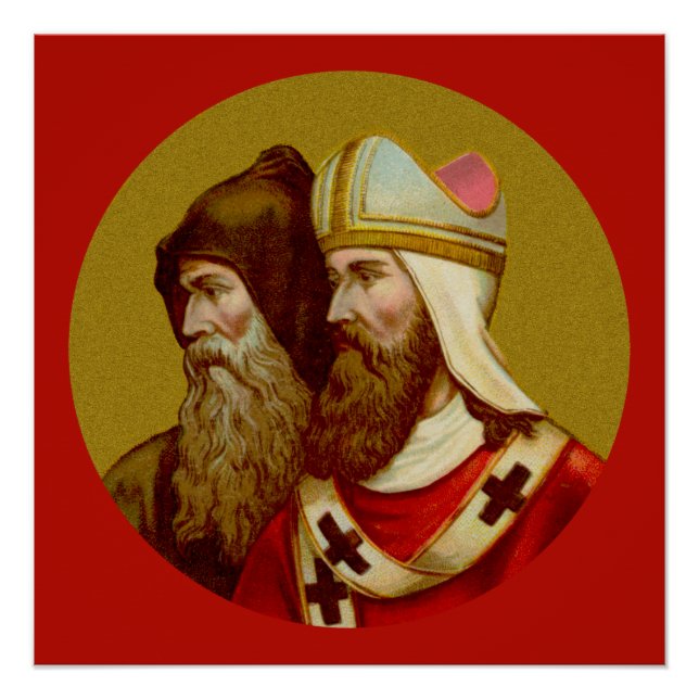 SS. Cyril & Methodius (M 001) Poster de 20"x20" #1 (Anverso)