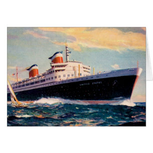 ss Estados Unidos en el mar