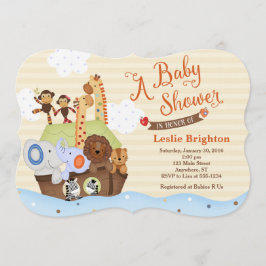 SS Noah / Invitación de Baby Shower Ark de Noah