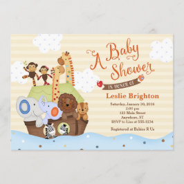 SS Noah / Invitación de Baby Shower Ark de Noah
