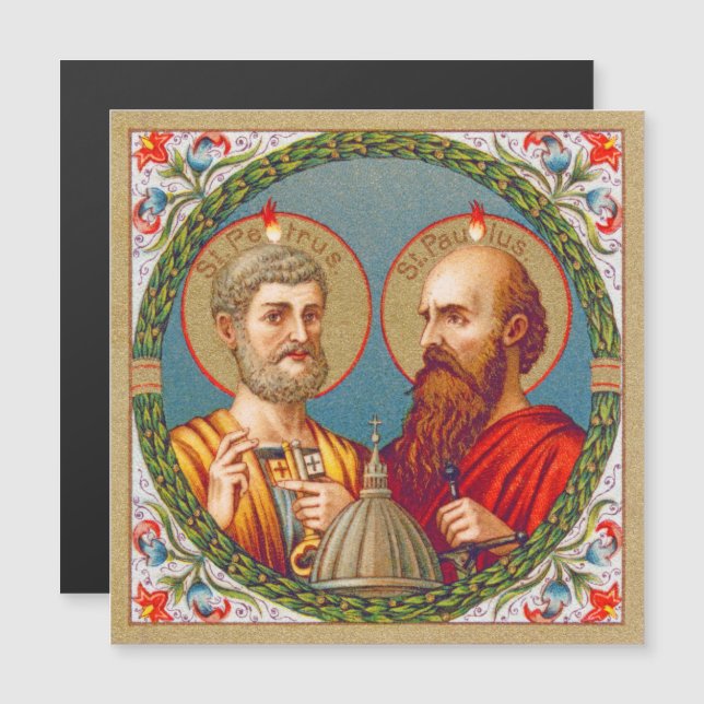 SS Peter y Paul, Apóstoles (JMAS01) Tarjeta magnét (Anverso/Reverso)