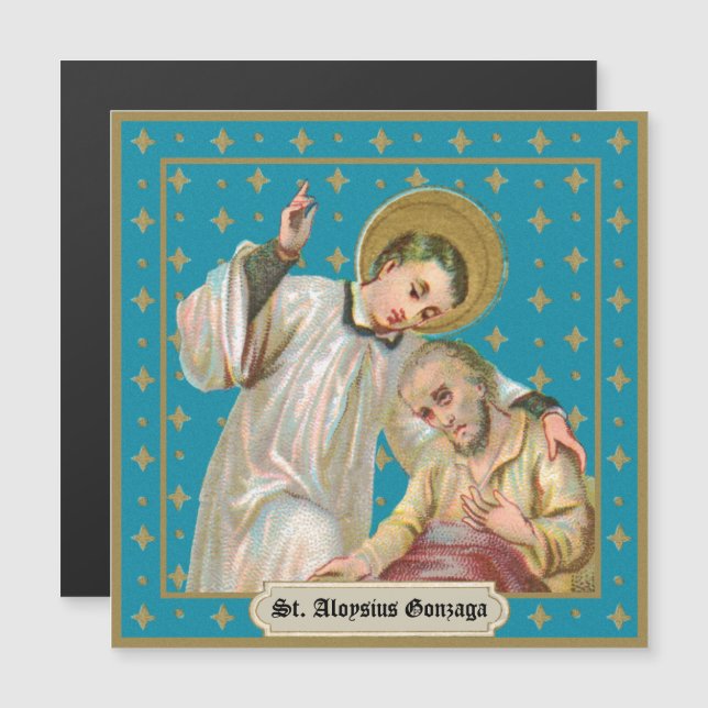 St. Aloysius Gonzaga & Plague Victim (M 006) (Anverso/Reverso)