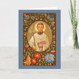 St. Aloysius Gonzaga (PM 01) Tarjeta de felicitaci