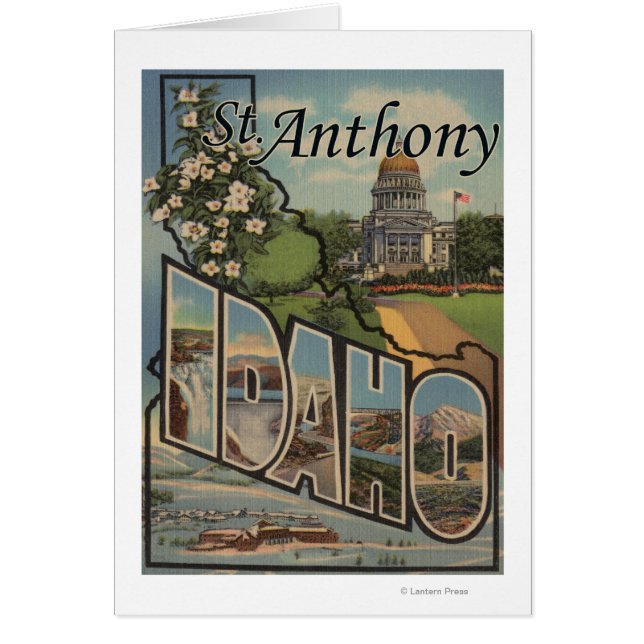 St. Anthony, Idaho - Escenas de letras grandes (Frente)