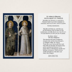 St. Anthony St. Francis Blessing Prayer