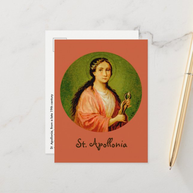 St. Apollonia  (BLA 001) Postal #2 (Anverso/Reverso In Situ)
