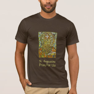 St Augustine de la camiseta gráfica de los hombre