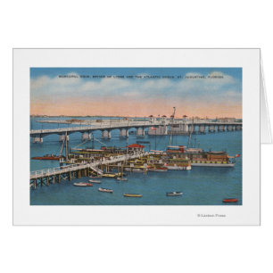 St. Augustine, FL - Vista del puente de los leones